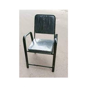 Easy Shop Steel Black Colour Coated Soft Set Chair