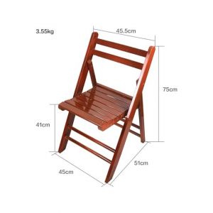 Easy Shop Folding Portable Lounge Wooden Chair