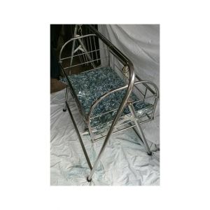 Easy Shop Silver Chrome Bearing Dolly Cradle with Mattress