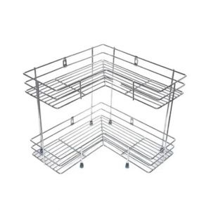 Easy Shop 2 Layer Kitchen and Home Metal Corner Rack