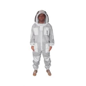 Toor Traders 3 Layers Ventilated Bee Keeping Suit With Fencing Veil Hat-Small