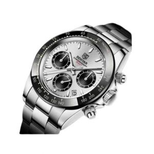 Benyar Exclusive Chronograph Watch For Men Silver (BY-1175)