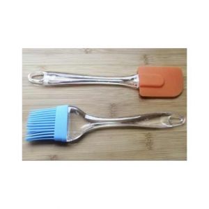 BI Traders Silicone Spatula and BBQ Oil Brush (Pack of 2)