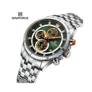 Naviforce Chrono Quest Edition Watch For Men Silver (NF-8046-7)