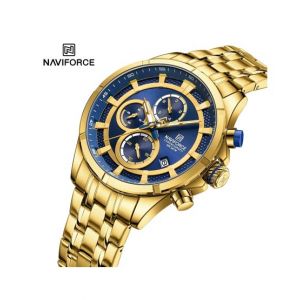Naviforce Chrono Quest Edition Watch For Men Gold (NF-8046-3)