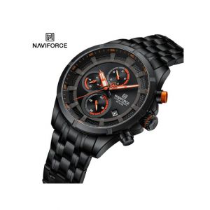 Naviforce Chrono Quest Edition Watch For Men Black (NF-8046-2)
