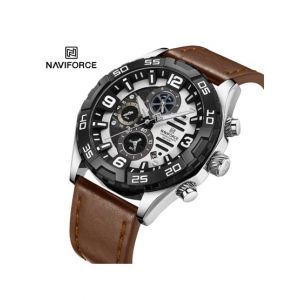Naviforce Chrono Glide Edition Watch For Men Brown (NF-8043-6)