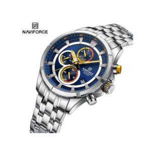 Naviforce Chronoquest Edition Watch For Men Silver (NF-8046-5)