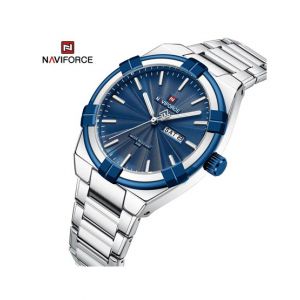 Naviforce Giorno Edition Watch For Men Silver (NF-9218-3)