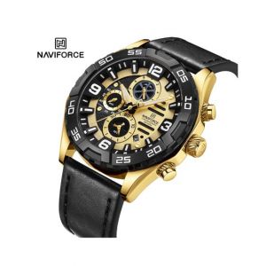 Naviforce Chronoglide Watch For Men Black (NF-8043-1)