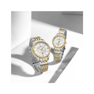 Naviforce Exclusive Date Watch For Couples Two Tone (NF-8040C-4)