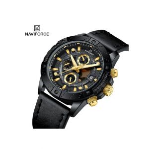 Naviforce Chronocrest Watch For Men Black (NF-8055-2)