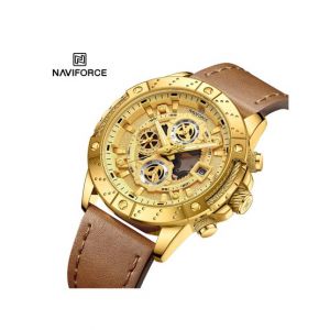 Naviforce Chronocrest Watch For Men Brown (NF-8055-3)