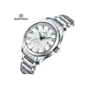 Naviforce Executive Edition Watch For Men Silver (NF-8032-6)
