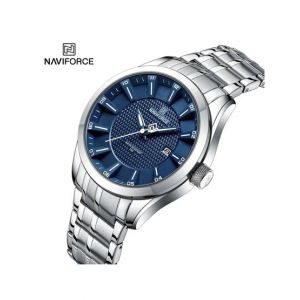 Naviforce Date Edition Watch For Men Silver (NF-8032-3)