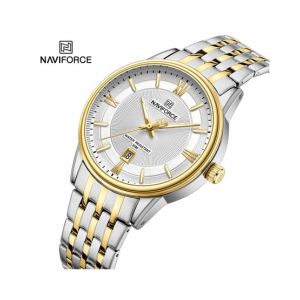 Naviforce Date Edition Watch For Men Two Tone (NF-8040-g-4)