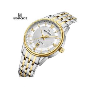 Naviforce Exclusive Date Edition Watch For Men Two Tone (NF-8039G-7)