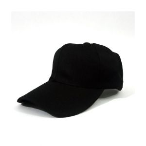 King Hat & Caps Adjustable Plain Cap - Black