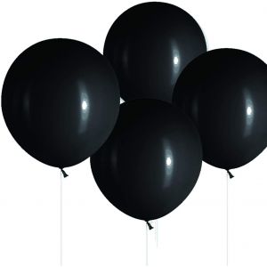 S&S Co Black Latex Balloons Pack of 25
