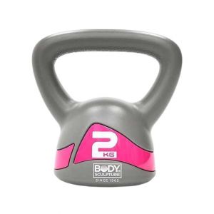 Body Sculpture Soft Iron Kettlebell Pair Of 2kg