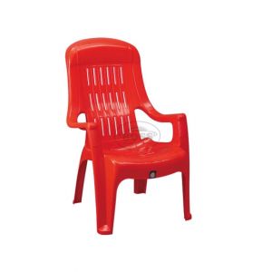 Boss Full Plastic High Back Easy Chair (BP-625-RED)