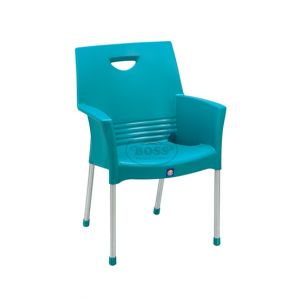 Boss Mega Jhony Pure Plastic Chair with Steel Legs (BP-317)