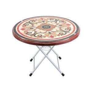 Boss Steel Plastic Round Table 39" With Sticker (BP-215-S-CHC)