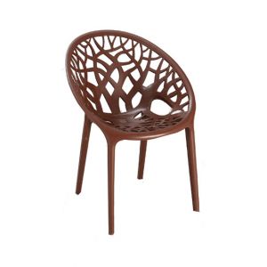Boss Stylish Tree Chair Chocolate (BP-313) - Pack Of 4