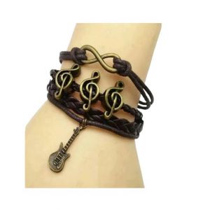 Scenic Accessories Brown Leather Guitar Bracelet (SAB-006)