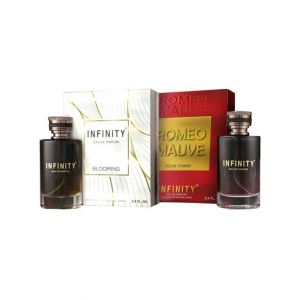 Broche Infinity Deluxe Blooming And Romeo Mauve Pour Eau De Perfume Bundle For Unisex