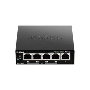 D-Link 5‑Port Gigabit PoE+ Desktop Switch (DGS‑1005P)