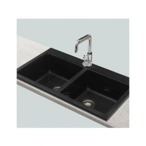 Xpert Ceramic Kitchen Sink Spangle Black (8650-B)