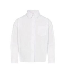 G-Mart School Shirt For Boys - White