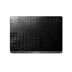 G-Mart Crocodile Texture Back Skin Laptop Protector - Black