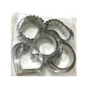 G-Mart 4 Shapes Cookie Cutter - Silver