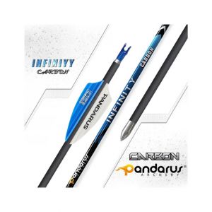 Silk Road Traders Infinity 4.2mm Carbon Aluminum Hardened Easy Cut Tip Competitive Shooting Arrows - Spine 700 12 PCS-Blue &amp; White-29 Inches