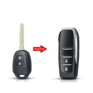 G-Mart 2 Buttons Modified Flip Key Shell Case For Toyota