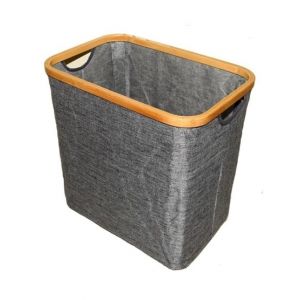 G-Mart Wooden Laundry Storage Basket - Grey
