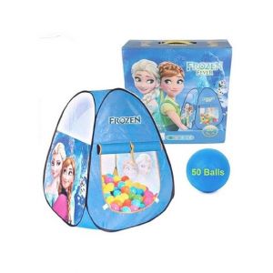 G-Mart Frozen Tent House With 50 Balls For Kids