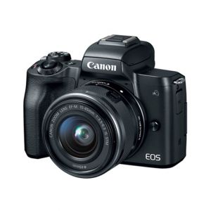 Canon EOS M50 Mirrorless Digital Camera With 15-45mm Lens Black - MBM Warranty