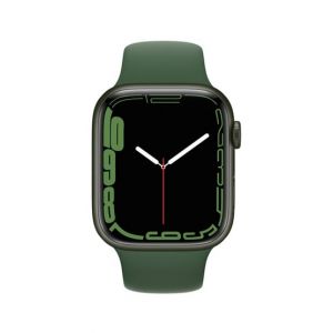 Apple iWatch Series 7 45mm Green Aluminum Case with Clover Sport Band - GPS