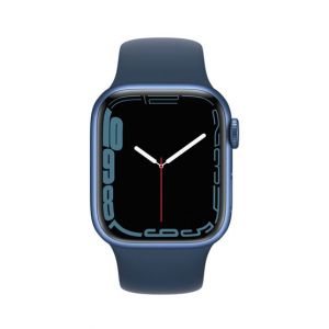 Apple Watch Series 7 41mm Blue Aluminum Case with Abyss Blue Sport Band - GPS