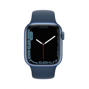 Apple iWatch Series 7 45mm Blue Aluminum Case with Abyss Blue Sport Band - GPS - Mercantile Warranty
