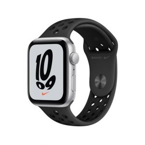 Apple iWatch SE 44mm Silver Aluminum Case With Anthracite/Black Nike Sport Band - GPS