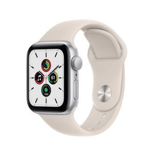 Apple iWatch SE 40mm Silver Aluminum Case with Starlight Sport Band - GPS