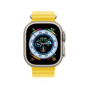 Apple Watch Ultra 49mm Titanium Case With Yellow Ocean Band - GPS + Cellular