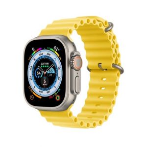 Apple Watch Ultra 49mm Titanium Case With Yellow Ocean Band - GPS