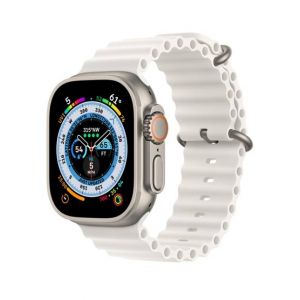 Apple Watch Ultra 49mm Titanium Case With White Ocean Band - GPS