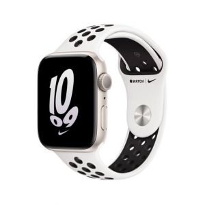 Apple Watch SE 44mm Starlight Aluminum Case with Summit White/Black Nike Sport Band - GPS