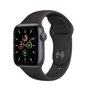 Apple Watch SE 40MM Space Gray Aluminum Case with Black Sport Band - GPS (2022)